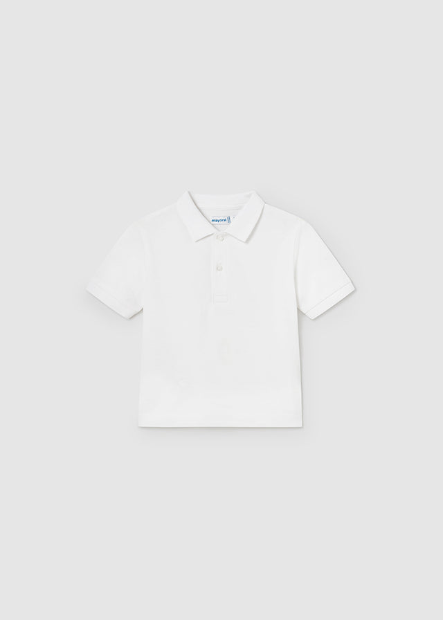 Mayoral Toddler Boy White Polo