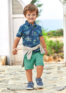 Mayoral Baby Boy Green Dressy Shorts