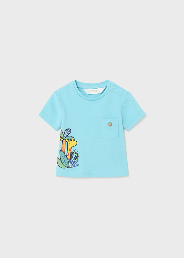 Mayoral Baby Boy Blue Safari Tee