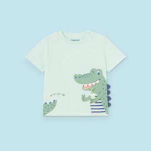 Mayoral Toddler Boy Green Gator Tee