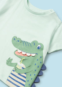 Mayoral Toddler Boy Green Gator Tee