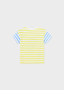 Mayoral Baby Boy Green Striped Palm Tee