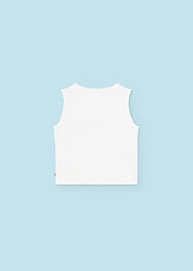 Mayoral Baby Boy White Summer Tank Tee