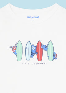 Mayoral Baby Boy White Summer Tank Tee