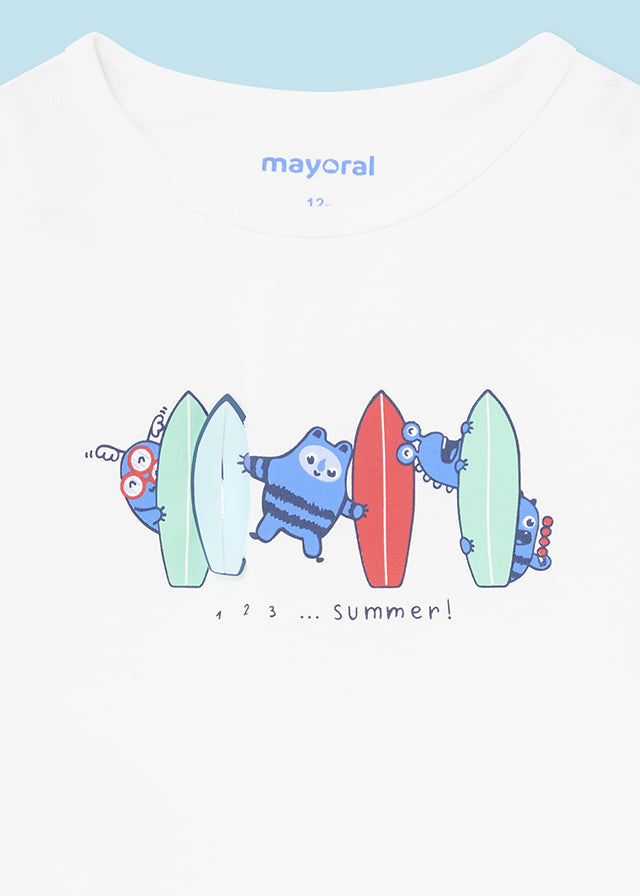 Mayoral Baby Boy White Summer Tank Tee