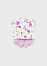 Load image into Gallery viewer, Mayoral 2pc Baby Girl Lilac Floral Top and Shorts Set
