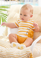 Mayoral Baby Boy 2pc Yellow Chick Tee and Printed Shorts Set