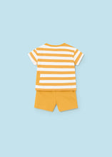 Cargar imagen en el visor de la galería, Mayoral Baby Boy 2pc Yellow Chick Tee and Printed Shorts Set
