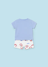 Cargar imagen en el visor de la galería, Mayoral Baby Boy 2pc Blue Tee and Jellyfish printed Shorts Set
