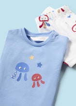 Cargar imagen en el visor de la galería, Mayoral Baby Boy 2pc Blue Tee and Jellyfish printed Shorts Set
