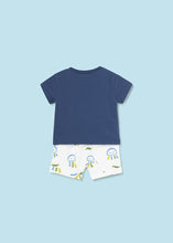 Carregar imagem no visualizador da galeria, Mayoral Baby Boy 2pc Navy Tee and Printed Shorts Set
