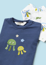 Carregar imagem no visualizador da galeria, Mayoral Baby Boy 2pc Navy Tee and Printed Shorts Set
