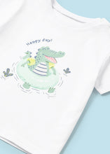 Cargar imagen en el visor de la galería, Mayoral Baby Boy Green Gator Print Tee &amp; Swim Short Set
