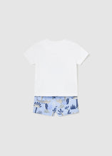 Cargar imagen en el visor de la galería, Mayoral Baby Boy Blue Gator Print Tee &amp; Swim Shorts Set
