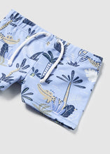 Cargar imagen en el visor de la galería, Mayoral Baby Boy Blue Gator Print Tee &amp; Swim Shorts Set
