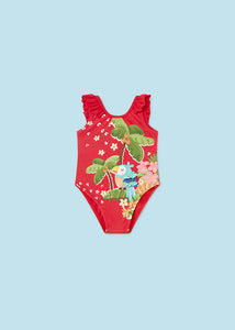 Mayoral Baby Girl Tropical Bird Printed Swimsuit