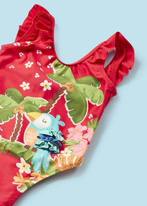 Mayoral Baby Girl Tropical Bird Printed Swimsuit