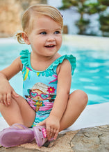 Load image into Gallery viewer, Mayoral Baby Girl Turquoise Swimsuit
