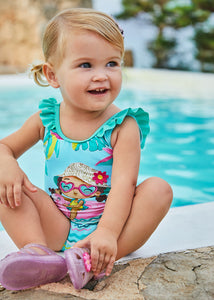 Mayoral Baby Girl Turquoise Swimsuit