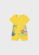 Mayoral Baby Boy Yellow Safari Romper