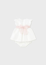 Cargar imagen en el visor de la galería, Mayoral Baby Girl White Satin Dress
