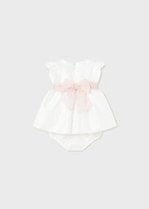 Mayoral Baby Girl White Satin Dress