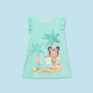 Mayoral Baby Girl Turquoise Surf girl Dress