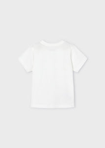 Mayoral Toddler Boy White in the Jungle Tee