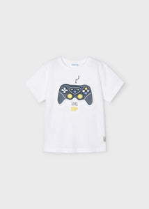 Mayoral Boy White Game Controller Tee