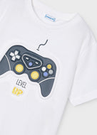 Mayoral Boy White Game Controller Tee