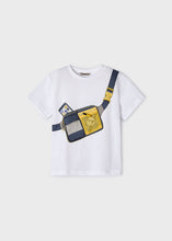 Cargar imagen en el visor de la galería, Mayoral Toddler Boy White Smile Bag Tee
