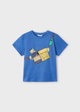 Load image into Gallery viewer, Mayoral Toddler Boy Blue Smile Bag Tee
