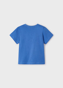 Mayoral Toddler Boy Blue Smile Bag Tee