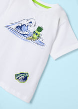 Carregar imagem no visualizador da galeria, Mayoral 2pc Boy White Pineapple Tee and Green Shorts Set
