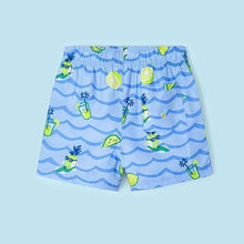 Carregar imagem no visualizador da galeria, Mayoral Kid Boy Blue Pineapple Print Swim Shorts
