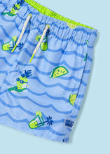 Carregar imagem no visualizador da galeria, Mayoral Kid Boy Blue Pineapple Print Swim Shorts
