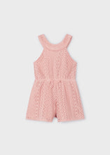 Cargar imagen en el visor de la galería, Mayoral Kid Girl Blush Guipure Romper
