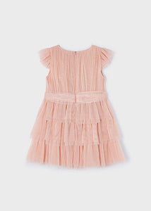 Mayoral Kid Girl Rose Pleated Tulle Dress