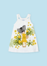 Load image into Gallery viewer, Mayoral Kid Girl White with Yellow Embroidery Dress
