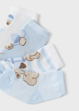 Load image into Gallery viewer, Mayoral 4pairs Baby Boy Sky Blue Elephant Sock Set
