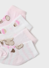 Load image into Gallery viewer, Mayoral 4pairs Baby Girl Pink Elephant Sock Set
