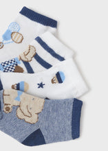 Load image into Gallery viewer, Mayoral 4pairs Baby Boy Navy Elephant Sock Set
