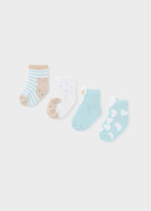 Mayoral 4pairs Baby Blue Bunny Sock Set