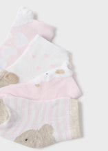 Load image into Gallery viewer, Mayoral 4pairs Baby Girl Rose Bunny Sock Set
