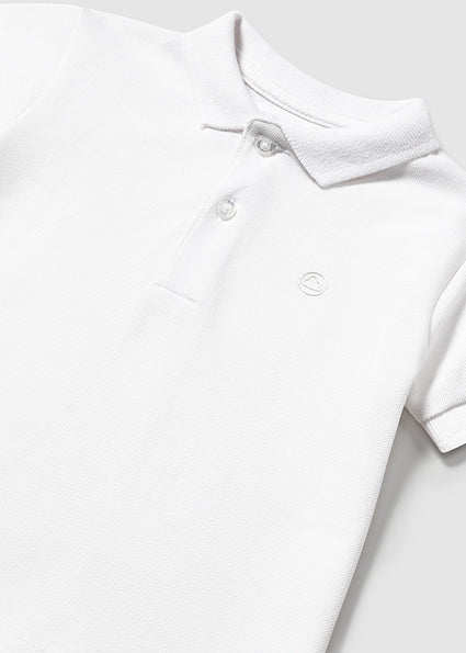 Mayoral Baby Boy White Polo