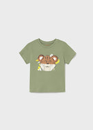 Mayoral Toddler Boy Green Tiger Tee
