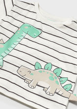 Load image into Gallery viewer, Mayoral Toddler Boy Striped Dino Tee
