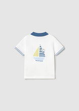 Load image into Gallery viewer, Mayoral Toddler Boy White Sailor Polo
