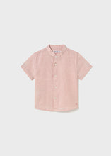 Load image into Gallery viewer, Mayoral Baby Boy Red Striped Short Sleeve Shirt

