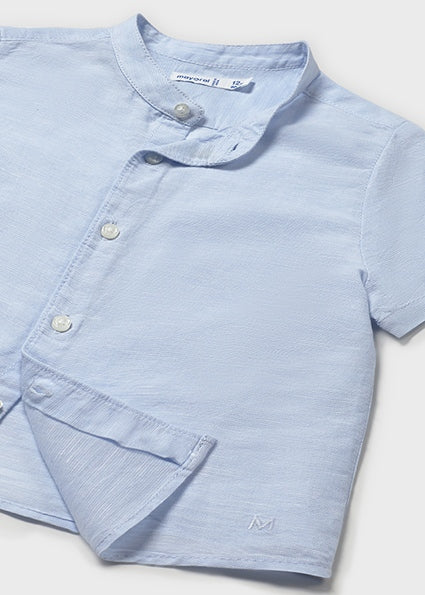 Mayoral Toddler Boy Blue Short Sleeve Shirt